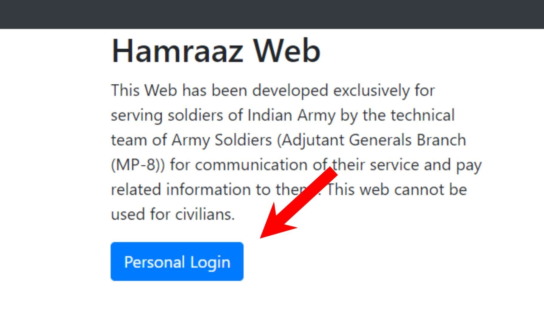 Hamraaz Password Reset Step - 1